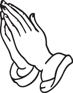 Praying Hands decal
